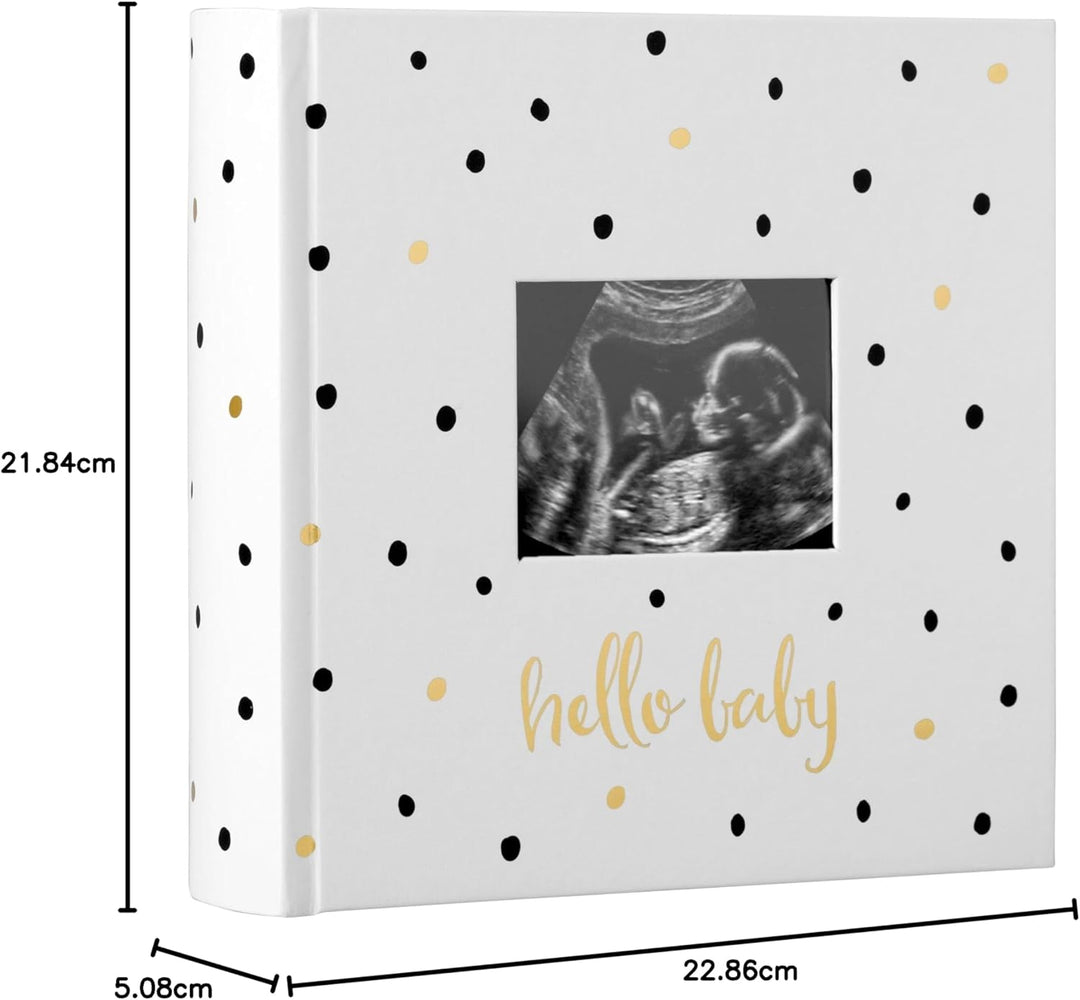 Pearhead Baby-Fotoalbum, Babybuch Andenken für frischgebackene und werdende Eltern, geschlechtsneutr