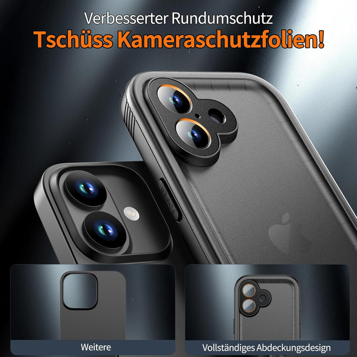 Cozycase TOP Militärschutz für iPhone 17 wasserdichte 360 Grad Hülle - 2m Sturzfest Panzerhülle Outd
