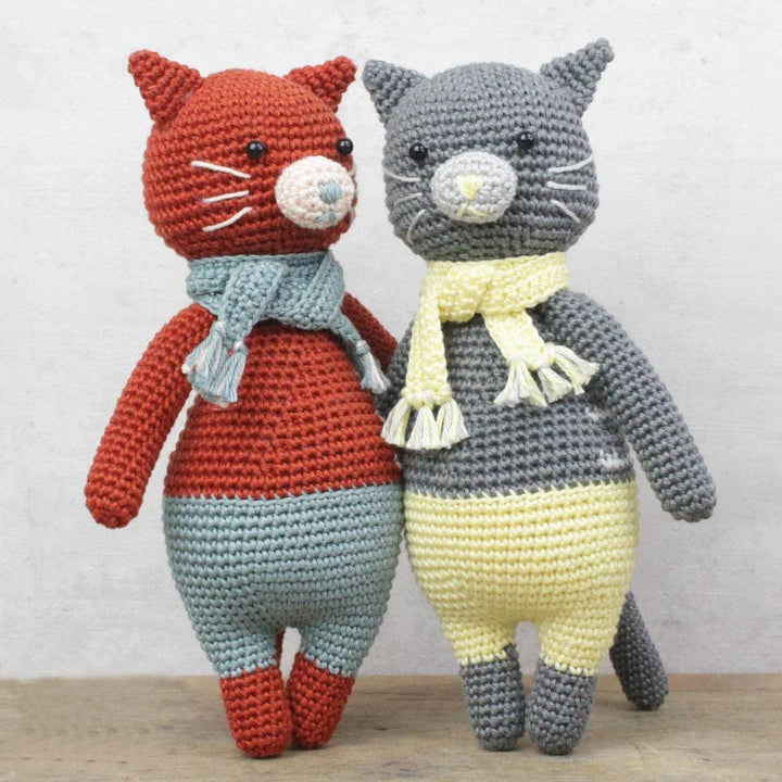 Hardicraft Häkelpaket Häkelset zum selber Machen mit Anleitung und Material für Katze Polly, ca. 21