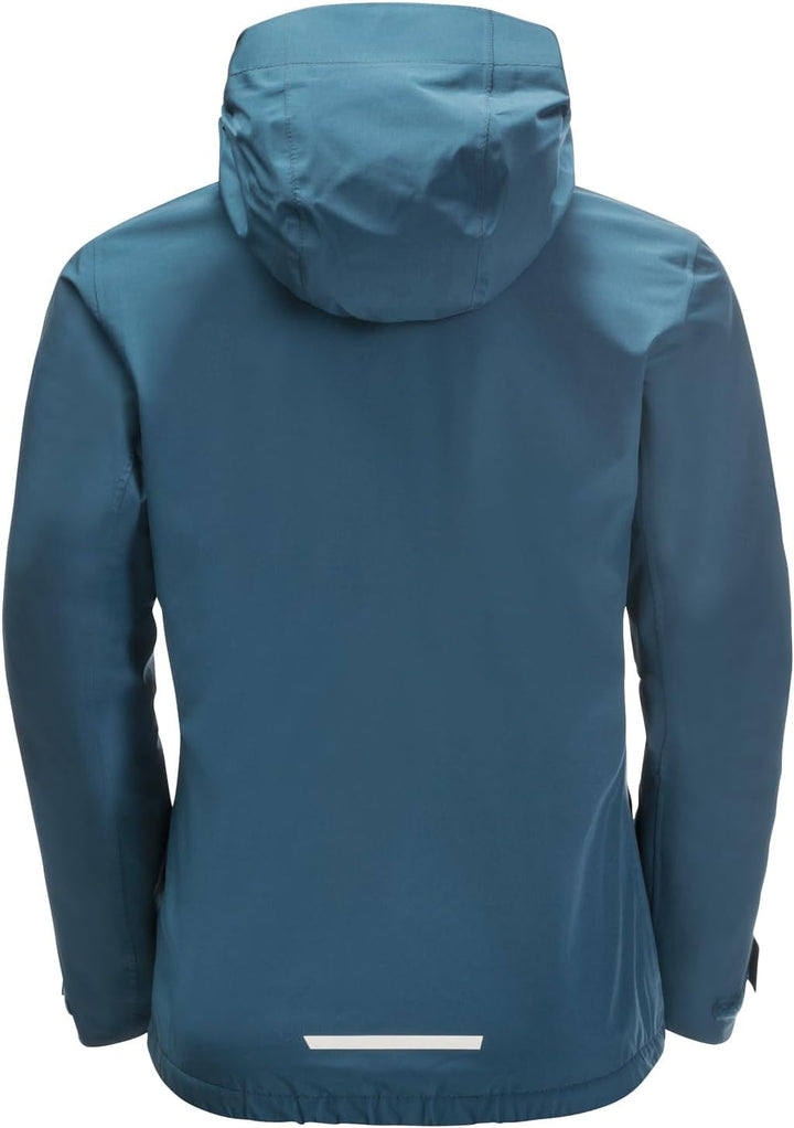 Jack Wolfskin Unisex Jwp Shell K Regenjacke 104 dark sea, 104 dark sea