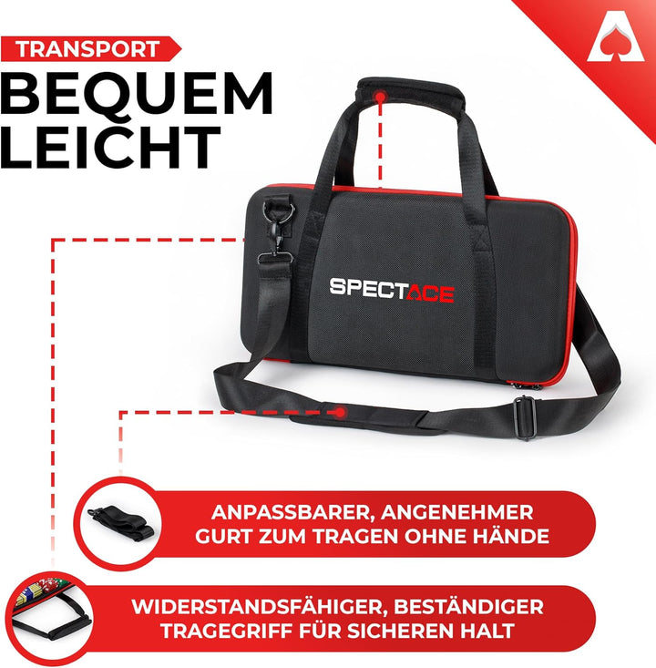 Pokerkoffer | PokerSet mit 300 Pokerchips je 11,5 g im Casino Stil - Poker Chips Set + Goldene Karte