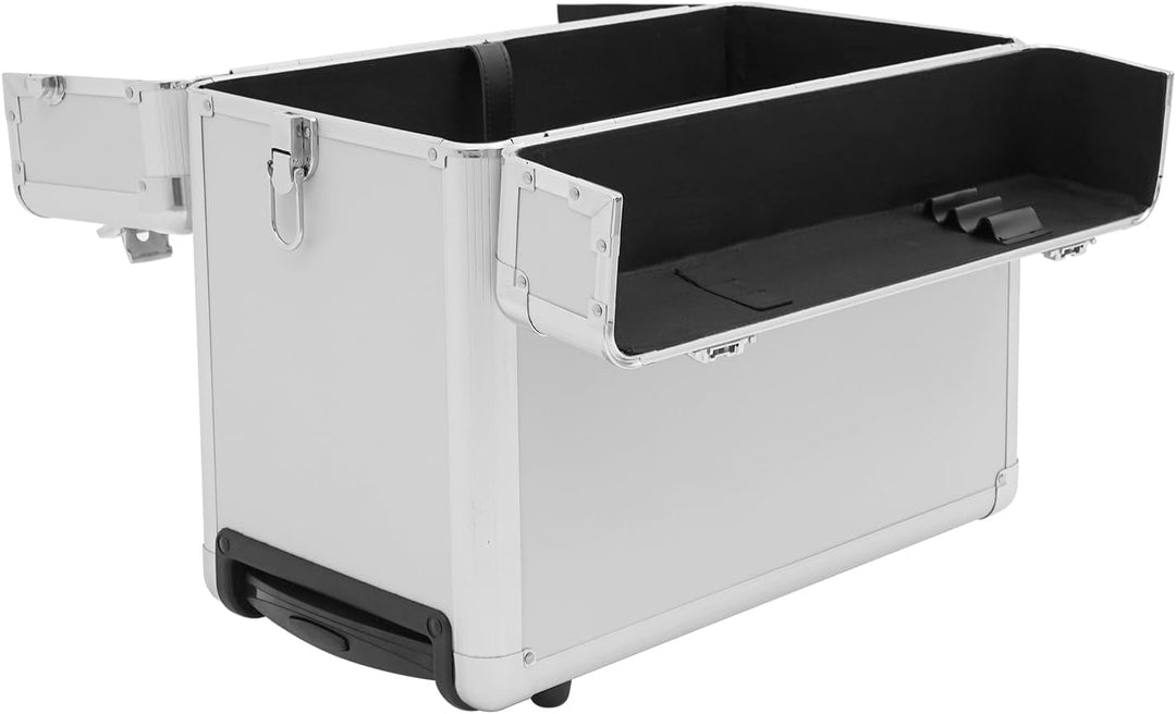 Robuster Aluminium Businesskoffer mit Rollen, 30 kg Traglast - Kompakter Aktenkoffer & Pilotenkoffer