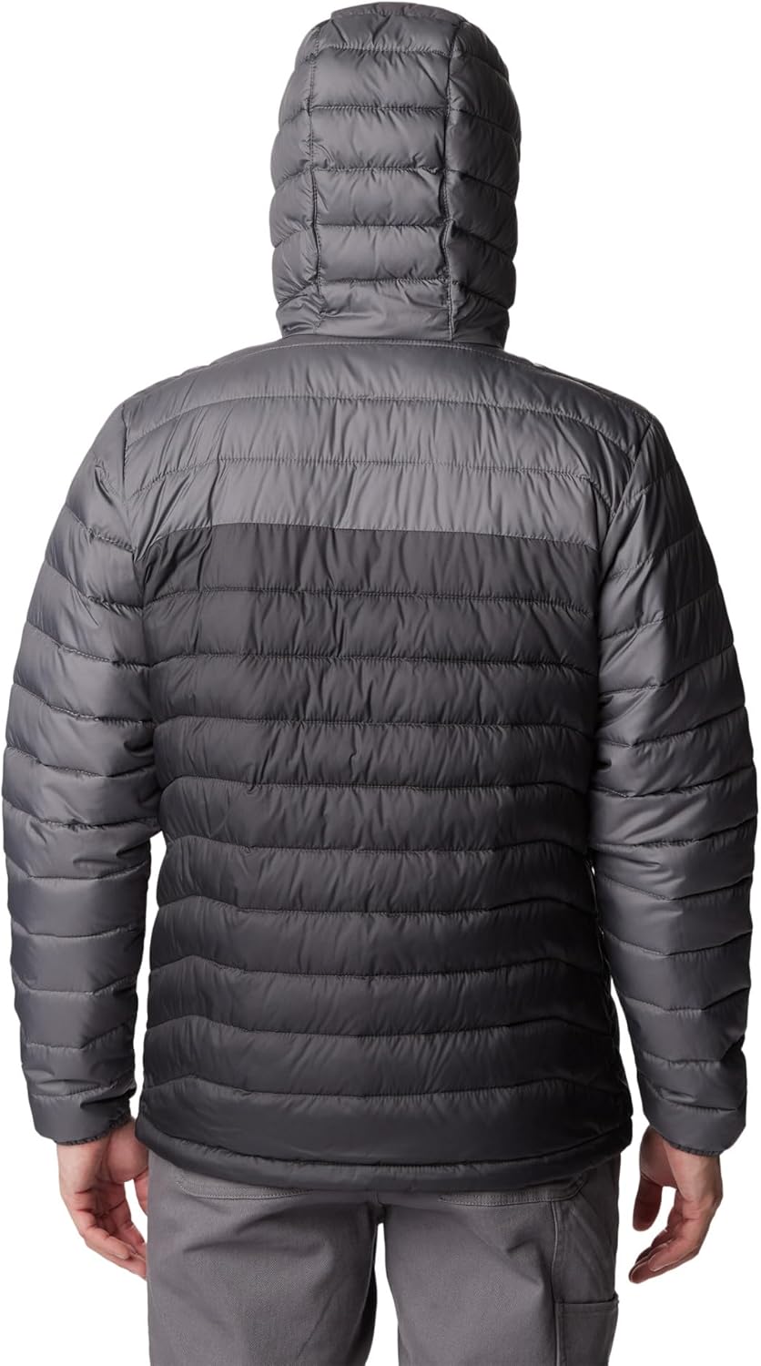 Columbia Herren Powder Lite Kapuzenjacke Shark, City Grey S, Shark, City Grey S