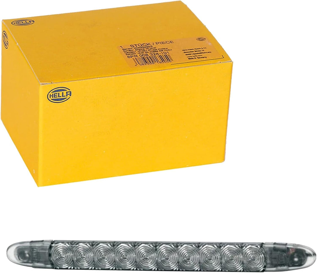 HELLA - Zusatzbremsleuchte - LED - 24V - geklebt/Anbau - Lichtscheibenfarbe: rauchgrau - LED-Lichtfa