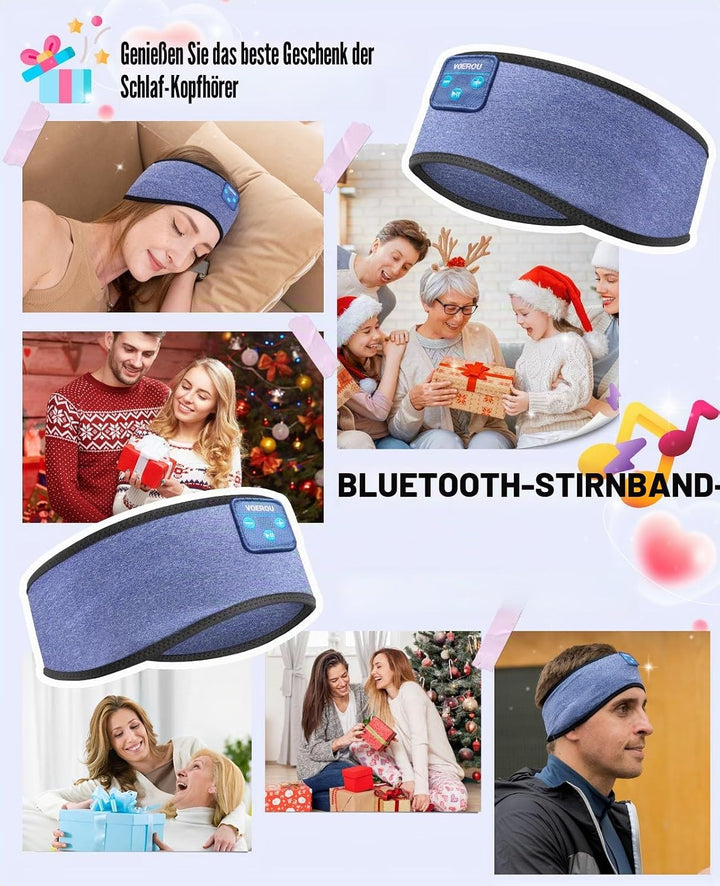 Voerou Bluetooth Schlafkopfhörer, Blue