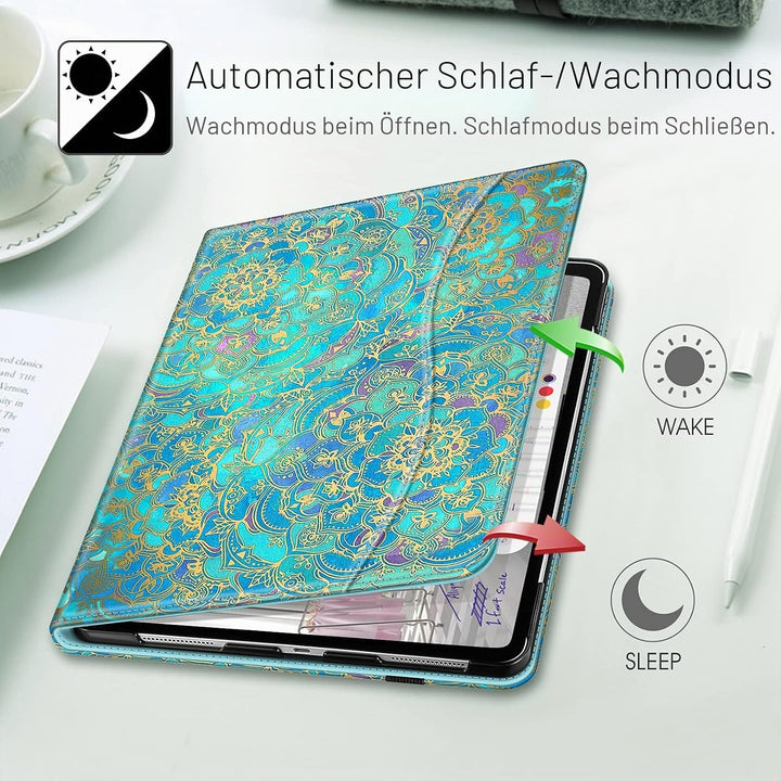 Fintie Hülle für iPad Pro 12.9 Zoll 2022 (6. Generation) / iPad Pro 12.9 2021/2020/2018 mit Stifthal