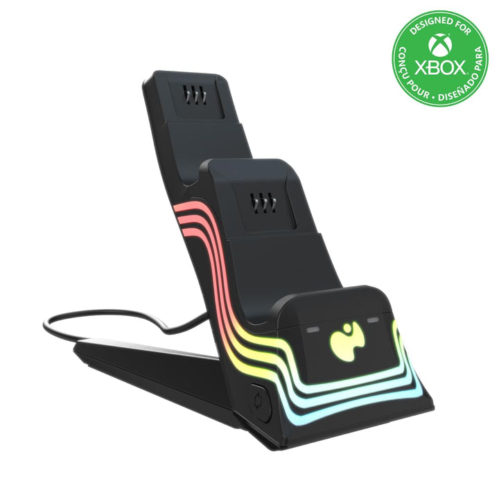 PDP Xbox Afterglow Wave DUAL Charger Black, Afterglow