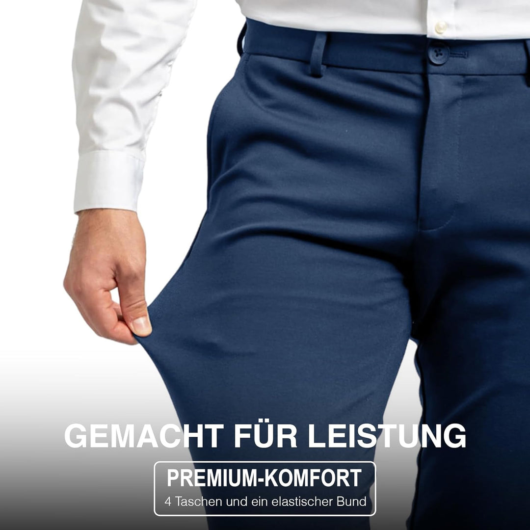 Performance Pants Herren - Stilvolle Slim Fit Herren Hosen Stretch - Hosen Herren Stretch - Angenehm