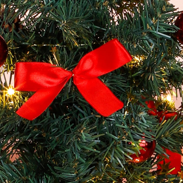 HI Künstlicher Weihnachtsbaum 75 cm Tannenbaum Christbaum Dekobaum beleuchtet und