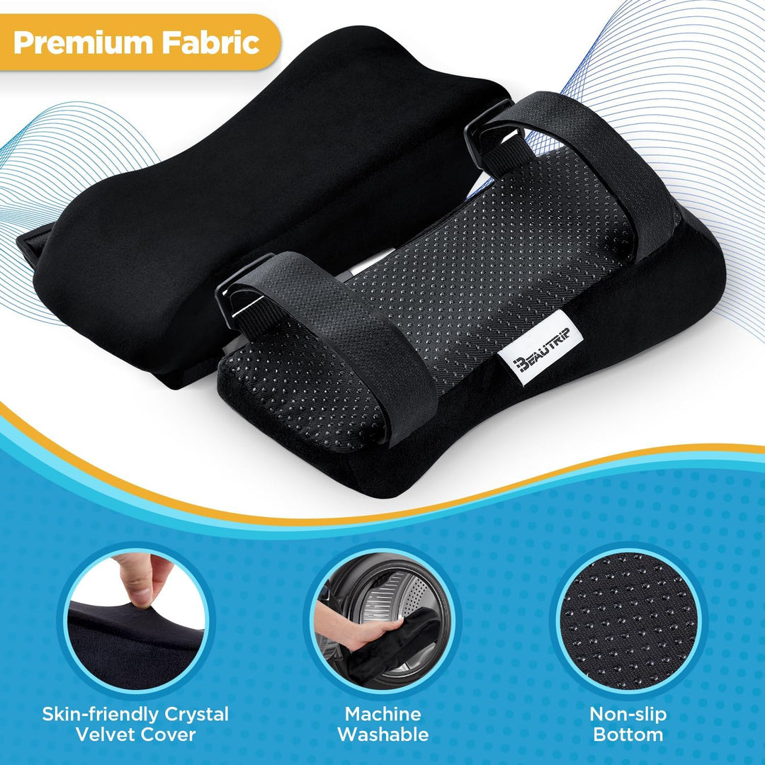 BEAUTRIP Armlehnen Polster Bürostuhl Armkissen – Armlehnenauflage für Arme und Ellenbogen (2er Set)