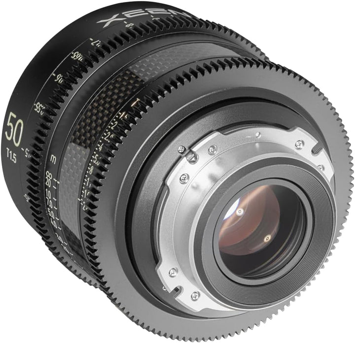 XEEN CF Cinema 50mm T1,5 PL Vollformat – professionelles Cine-Objektiv – Carbon Linsenzylinder – ext
