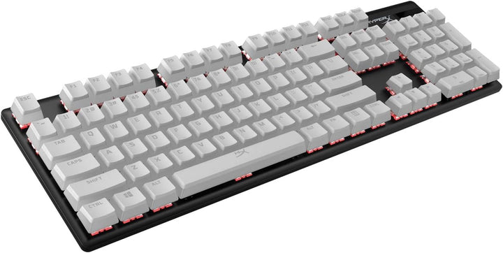 HyperX Pudding Keycaps – Vollständiger Tastensatz – PBT – {Weiss} – English (US) Layout – 104 Key, H