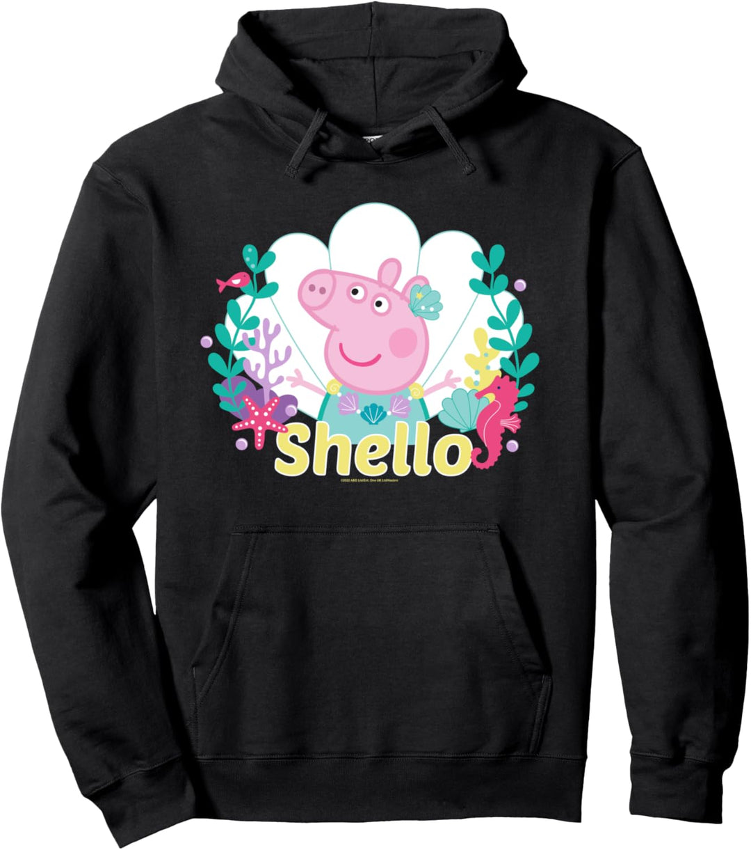 Peppa Wutz Shello Underwater Mermaid Pullover Hoodie