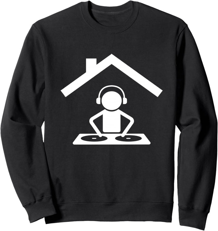 DJ Party Club Musik Turntable Discjockey EDM House DJ Sweatshirt