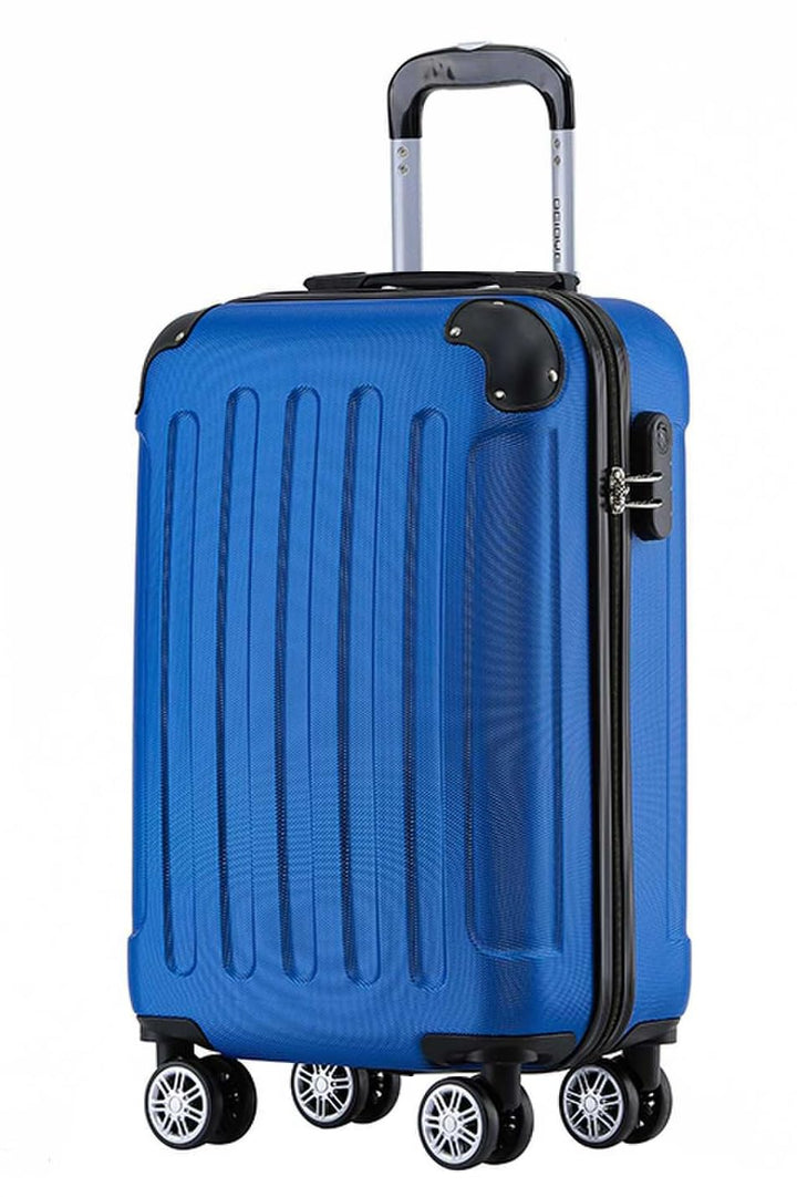 BEIBYE Zwillingsrollen Hardcase Reisekoffer Koffer Trolleys Hartschale in XL-L-M in 14 Farben (Diamo