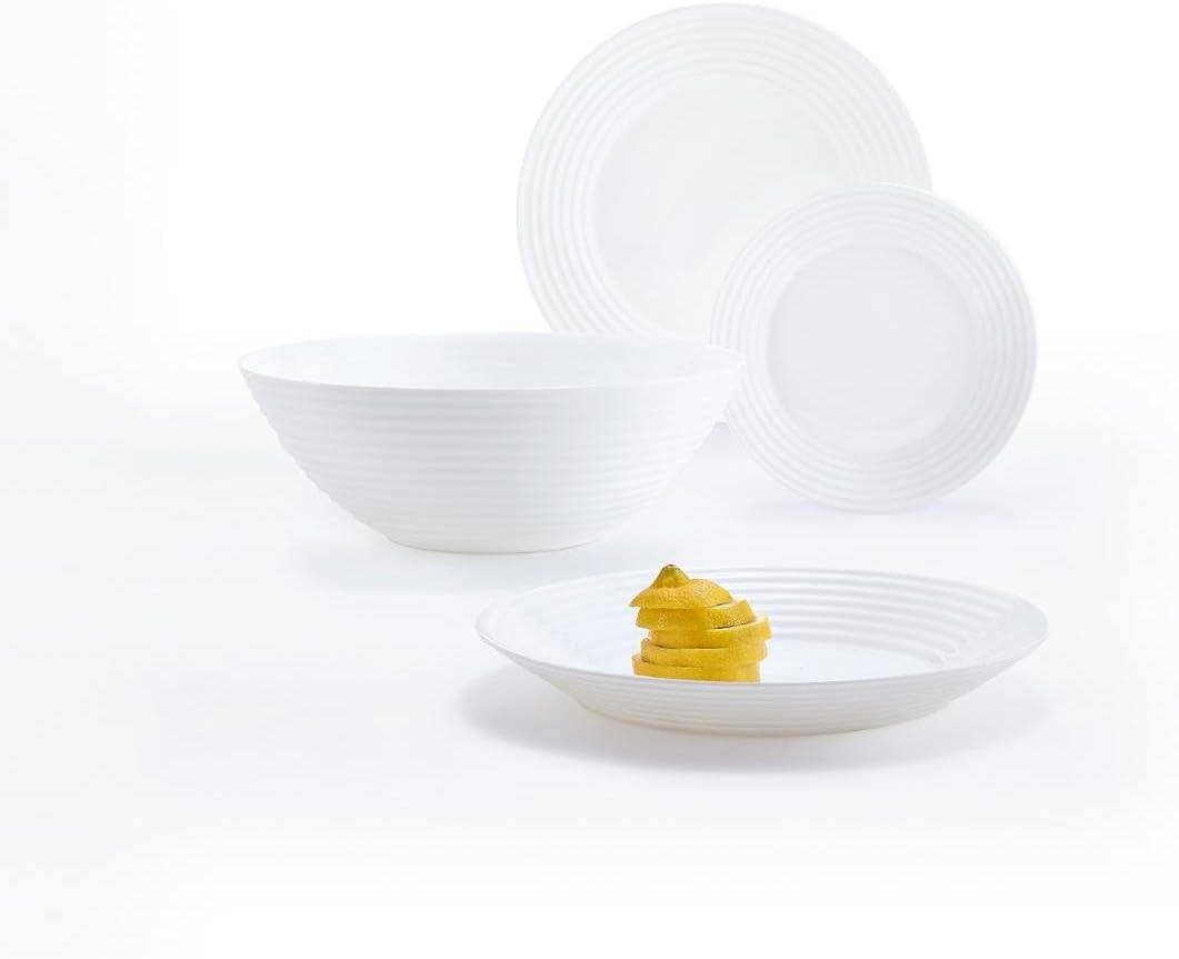 Luminarc Harena Abendessen Set Weiss 30 x 20 x 29,2 cm, Weiss 30 x 20 x 29,2 cm