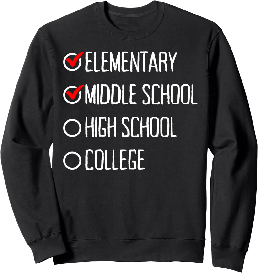 Klasse von 2021 College-Checkliste lustig Graduierung Grad R Sweatshirt