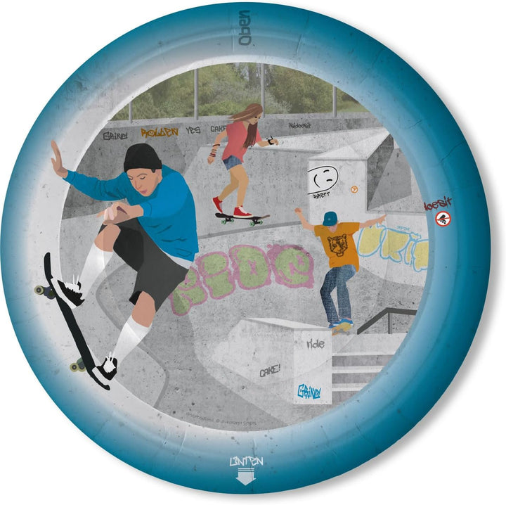 42-tlg. Party-Set * SKATEPARK * mit Teller + Becher + Servietten + Einladungen | Skating Geburtstag