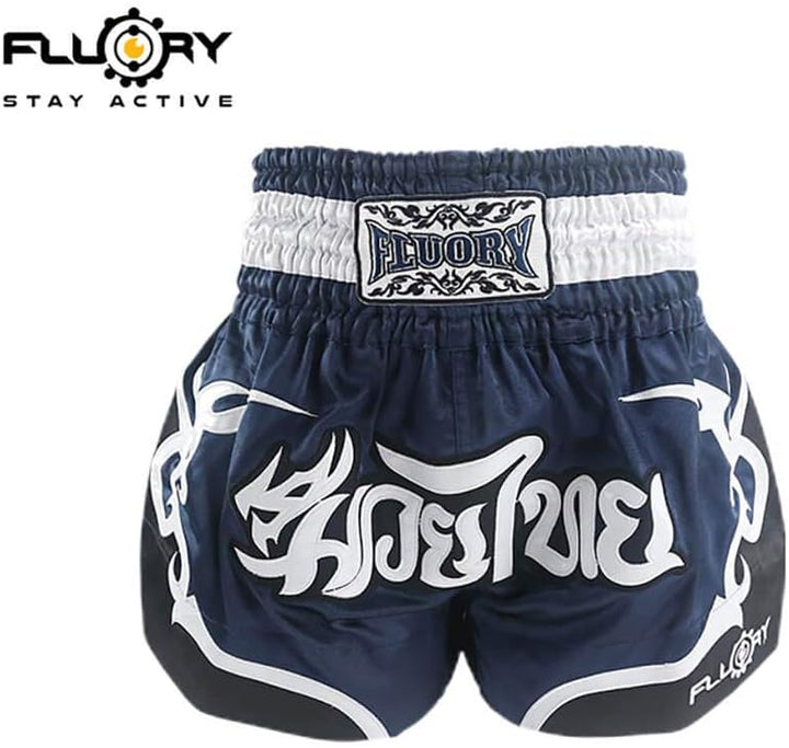 FLUORY Muay Thai Fight Shorts, MMA Shorts Bekleidung Training Käfig Kampf Grappling Martial Arts Kic