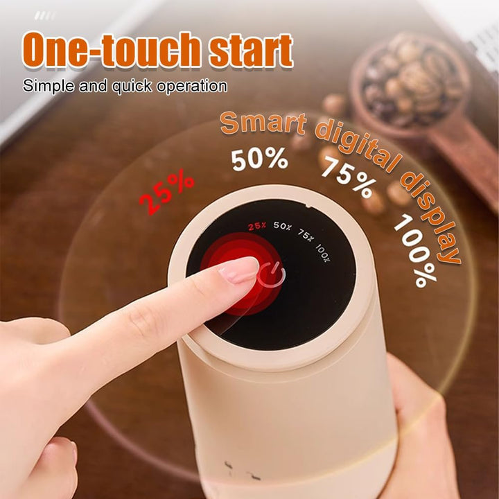 Elektrische Kaffeemühle, Kleine Kabellose Elektrische Mahlmühle mit 38 einstellbare Mahleinstellunge