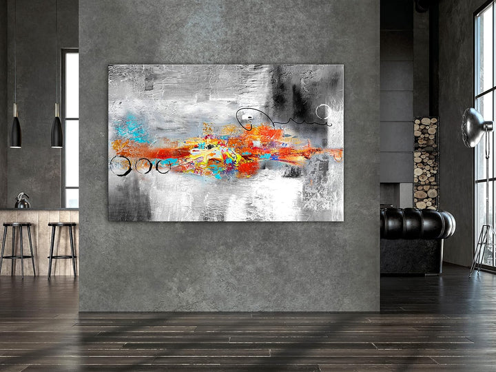 murando - Bilder Abstrakt 90x60 cm Leinwandbild 1 tlg Kunstdruck modern Wandbilder XXL Wanddekoratio