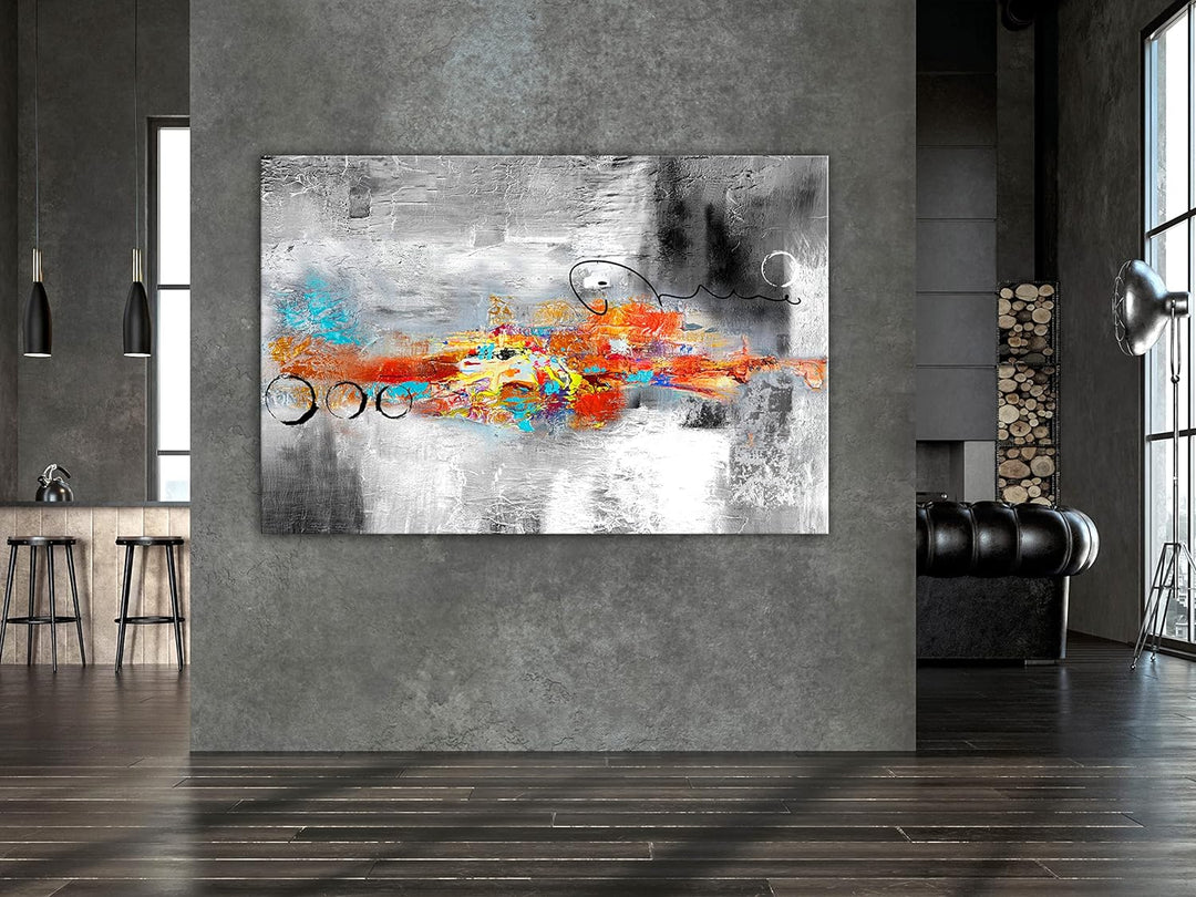 murando - Bilder Abstrakt 90x60 cm Leinwandbild 1 tlg Kunstdruck modern Wandbilder XXL Wanddekoratio