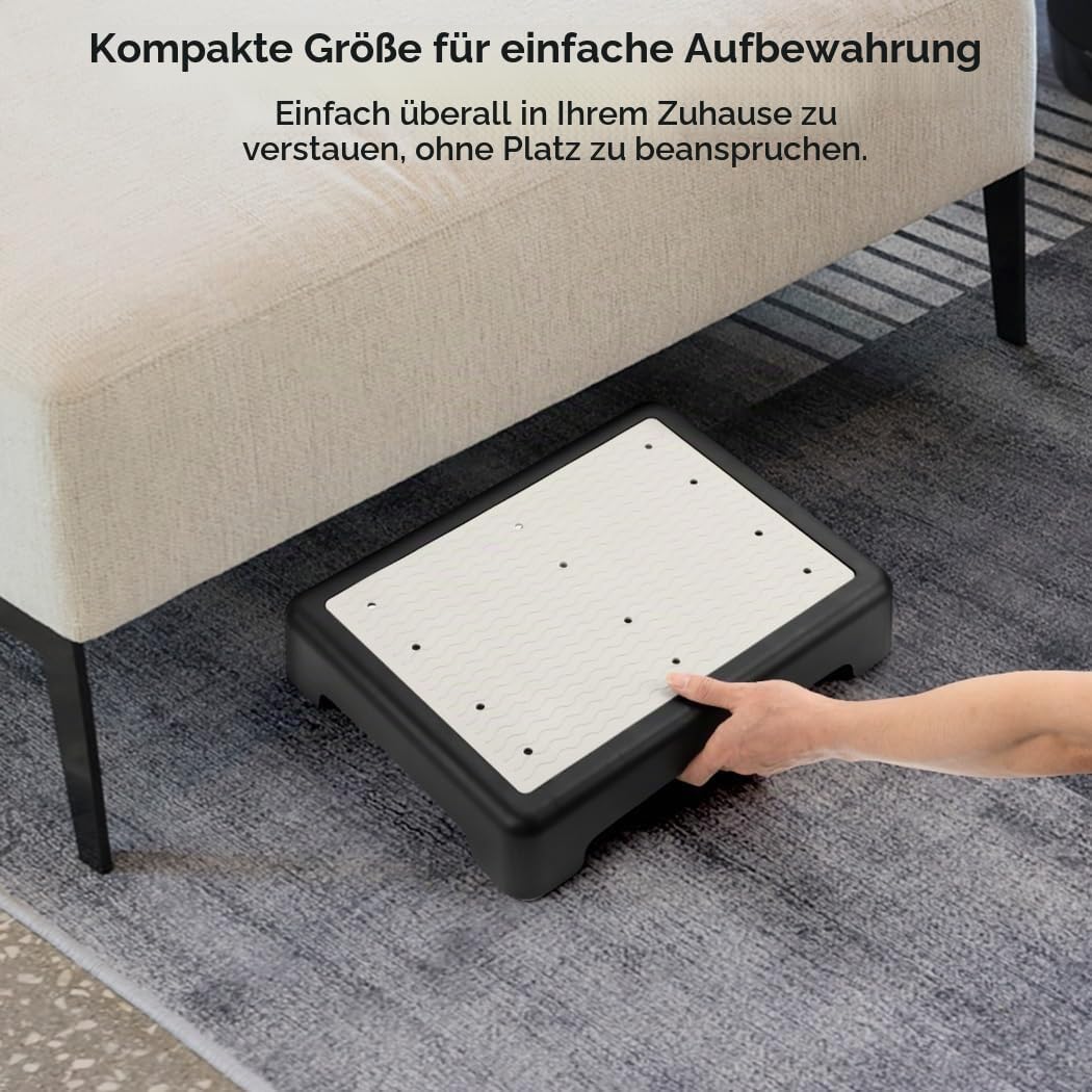 EIN-Stufen-Tritt für Senioren, rutschfeste Mobilitätsstufe für Treppen, Betten und Autos, 440 lbs Tr