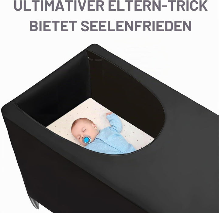 PandaEar Verdunkelungsabdeckung für Pack N Play, atmungsaktives Kinderbett-Überdachungszelt zum Pack