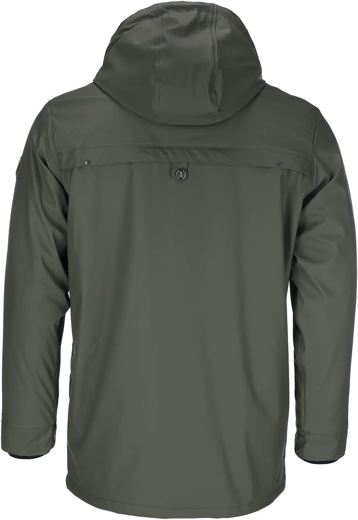 Dry Fashion Herren Regenjacke Bergen - Herrenjacke Regenmantel Männer Jacke Gefüttert Winddicht Wass