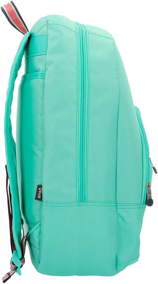 Enso Basic Rucksack Grün 32x46x15 cms Polyester für 15,6"-Laptop 22.1L Türkis Rucksack, Türkis Rucks