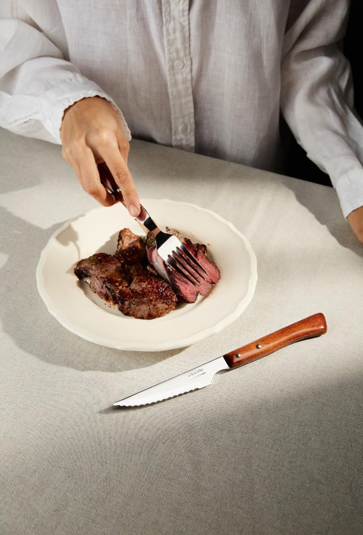 Arcos 377700 Table Messer - Steakmesser Set 12 Stück (6 Messer + 6 Gabel) - Edelstahl - HandGriff Pa