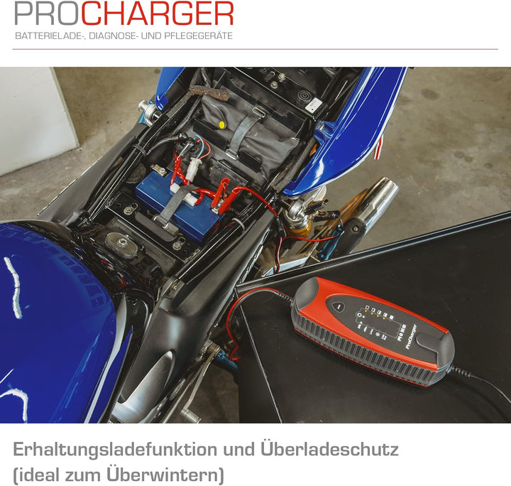 ProCharger 4.000 Diagnose- & Ladegerät Motorradbatterie & Auto, CAN Bus Fähig, Lithium Geeignet, Bat