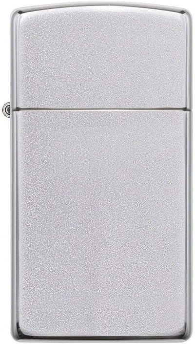 Zippo 1605 60001179 Satin Finish Slim Feuerzeug, Messing, Satin Finish