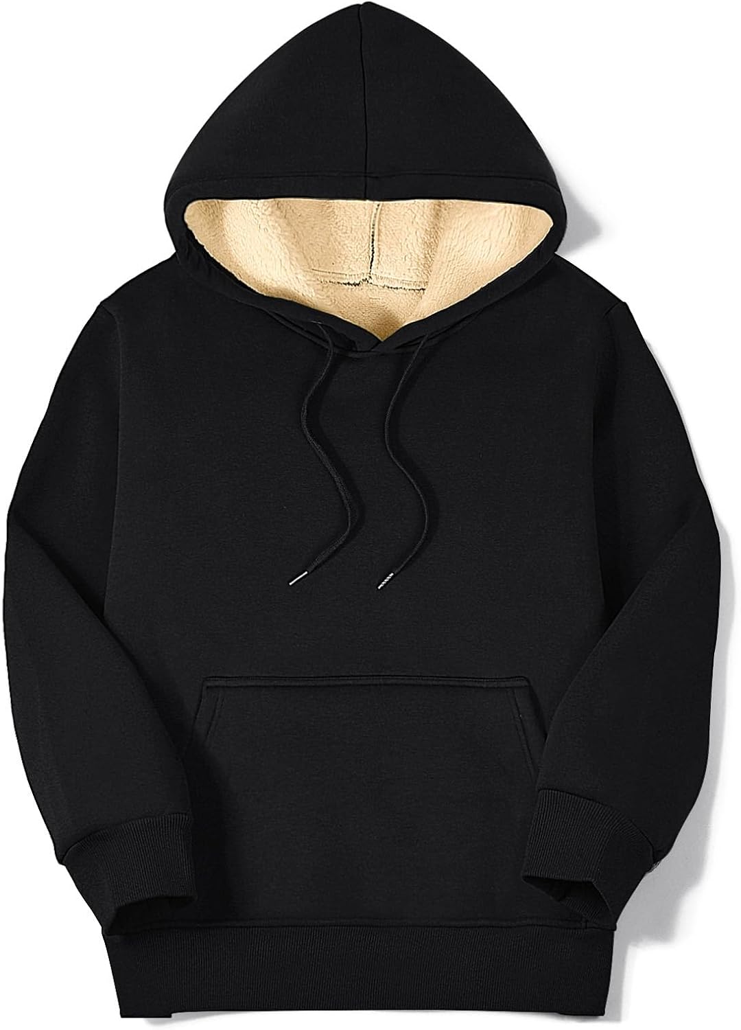 TOMEEK Damen Winter Warmes Sweatshirt Fleece Sherpa Gefütterter Pullover mit Kapuze Lässiger Sportli