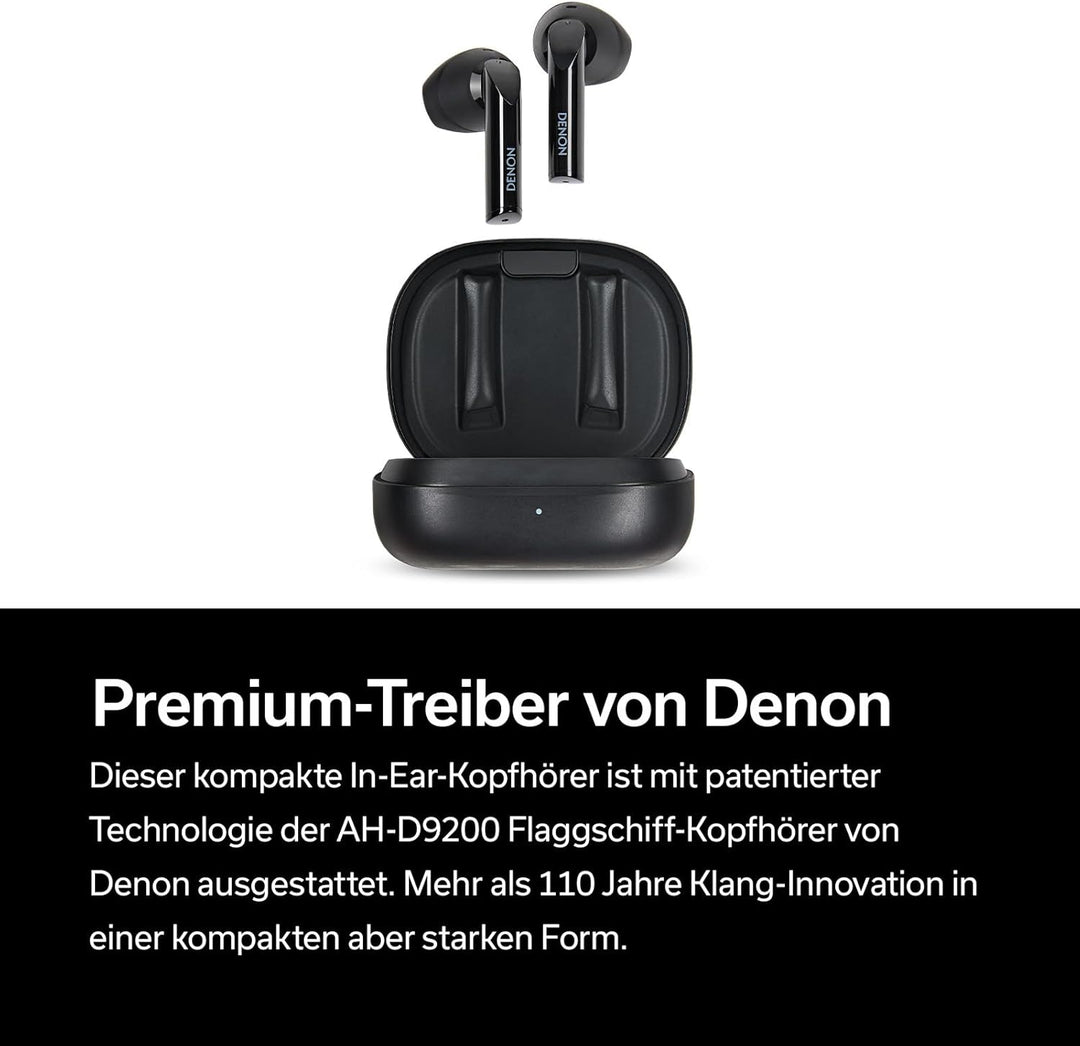 Denon AH-C500W True Wireless In-Ear-Kopfhörer, wasserresistente Bluetooth-Kopfhörer mit eingebautem