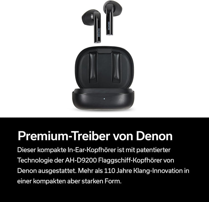Denon AH-C500W True Wireless In-Ear-Kopfhörer, wasserresistente Bluetooth-Kopfhörer mit eingebautem