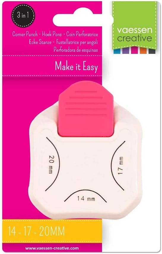 Vaessen Creative Score Easy Grosses Mehrzweck Falzbrett Cm Minze & 3-in-1 Eckenstanzer 14-17-20mm Mi