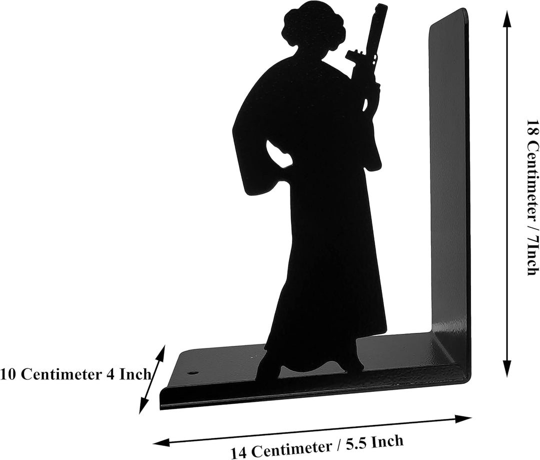 HeavenlyKraft Dekorative Buchstütze aus Metall, rutschfeste Buchstütze, Buchstopper für Zuhause/Büro