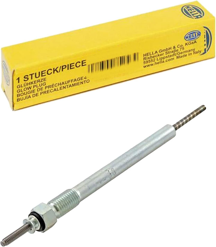 HELLA 8EG 008 498-661 Glühkerze - SW: 12mm - Glühkerzenausf.: leistungsoptimiert - Stecker: Rundstec