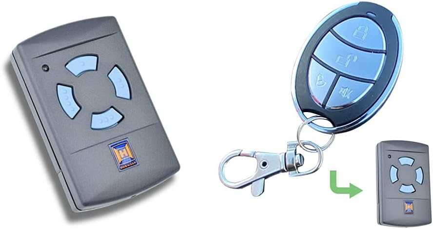 Hörmann Handsender HSM 4, Frequenz 868,30 MHz, Sender für Garagentore mit 4 Tasten, Batterietyp: 12