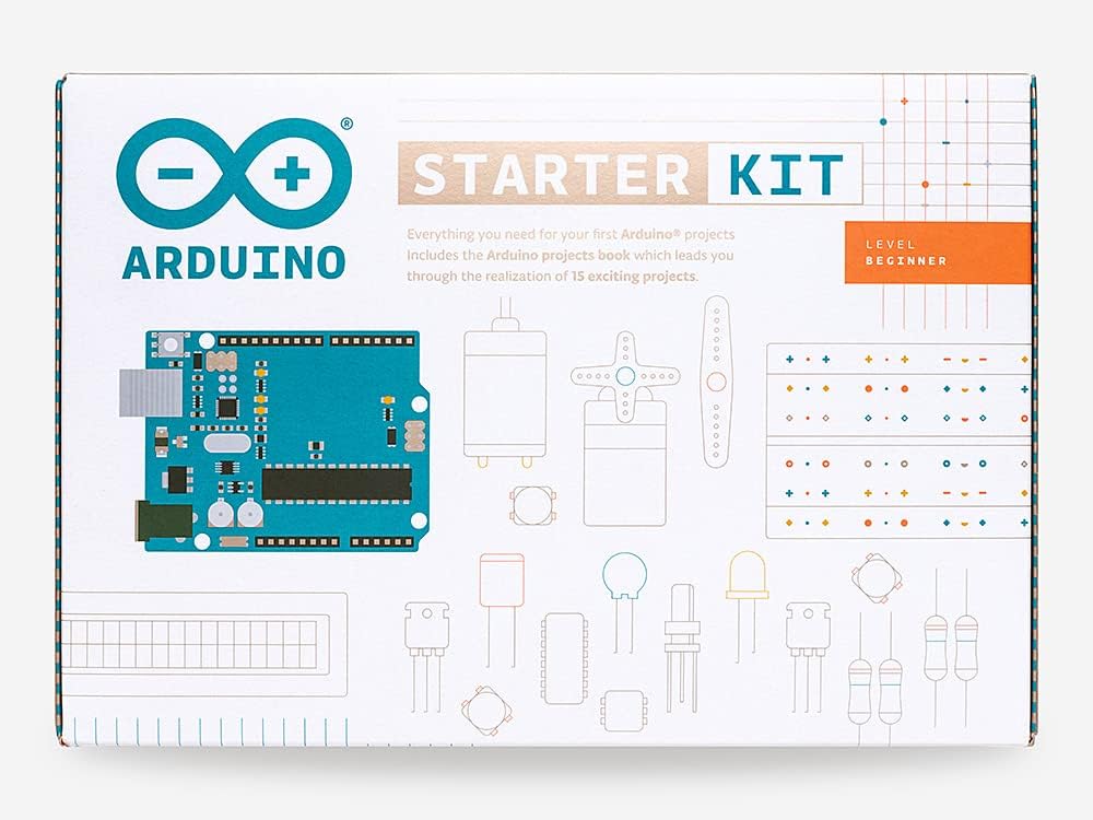 Official Arduino Starter Kit [K000007] (English Project Book) - Komplettset zum Erlernen von Elektro