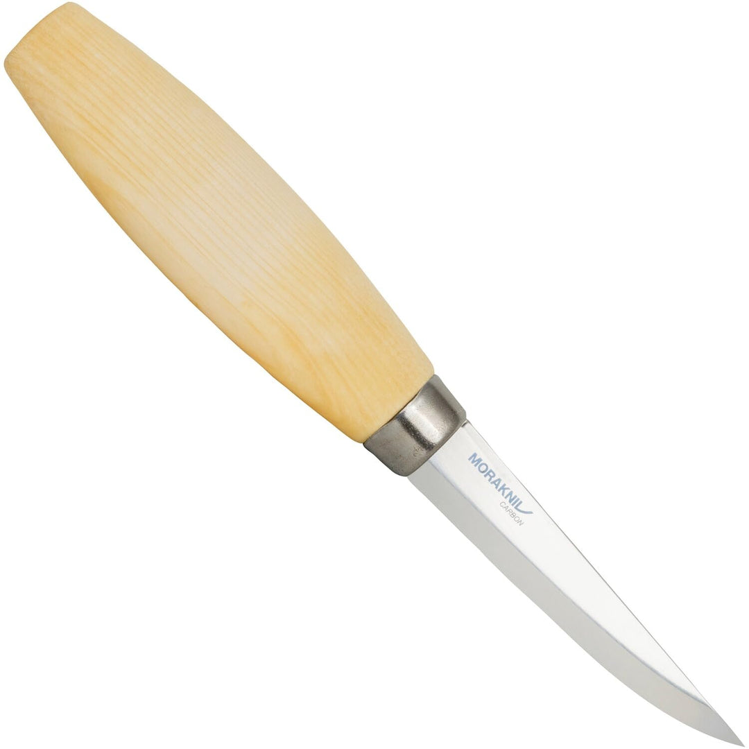 Morakniv 106 Karbonstahl Holzschnitzmesser mit Scheide, 8,25 cm M-14027