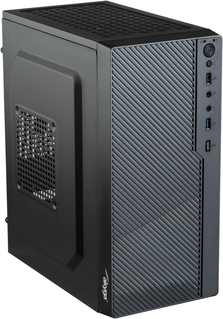 Micro ATX Akyga AK36BK Gehäuse 1x USB 3.0 schwarz ohne PSU