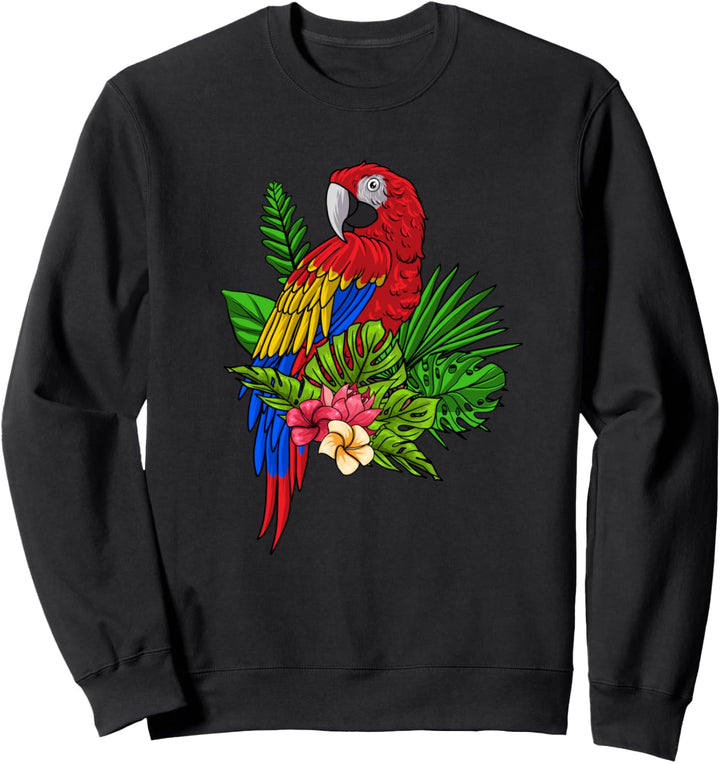 Papagei Vogel Haustier - Papageivogel Blumen Papagei Sweatshirt