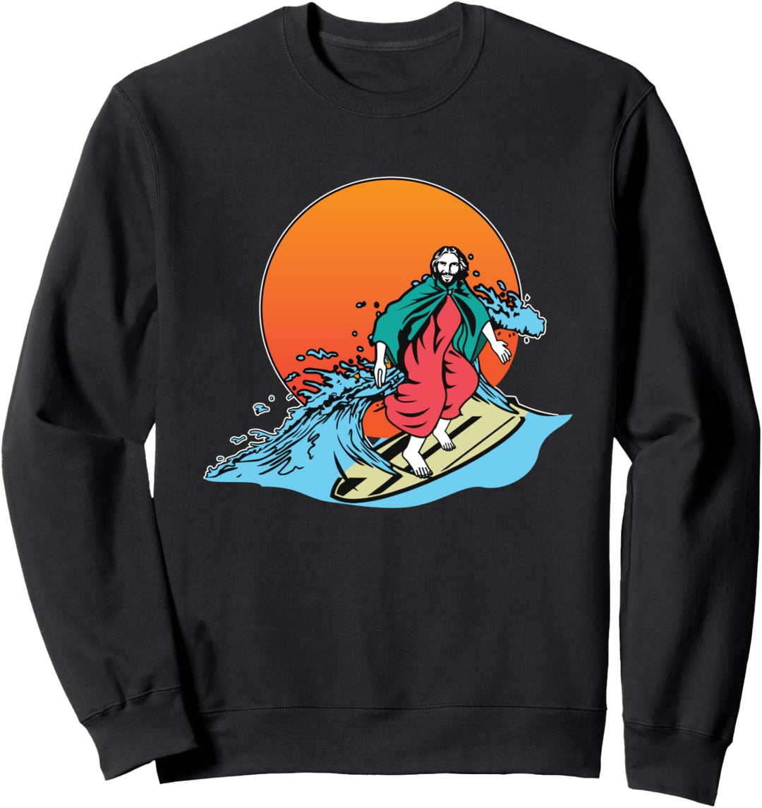 Christentum I Surfen I Jesus I Cooles Surfer Sweatshirt