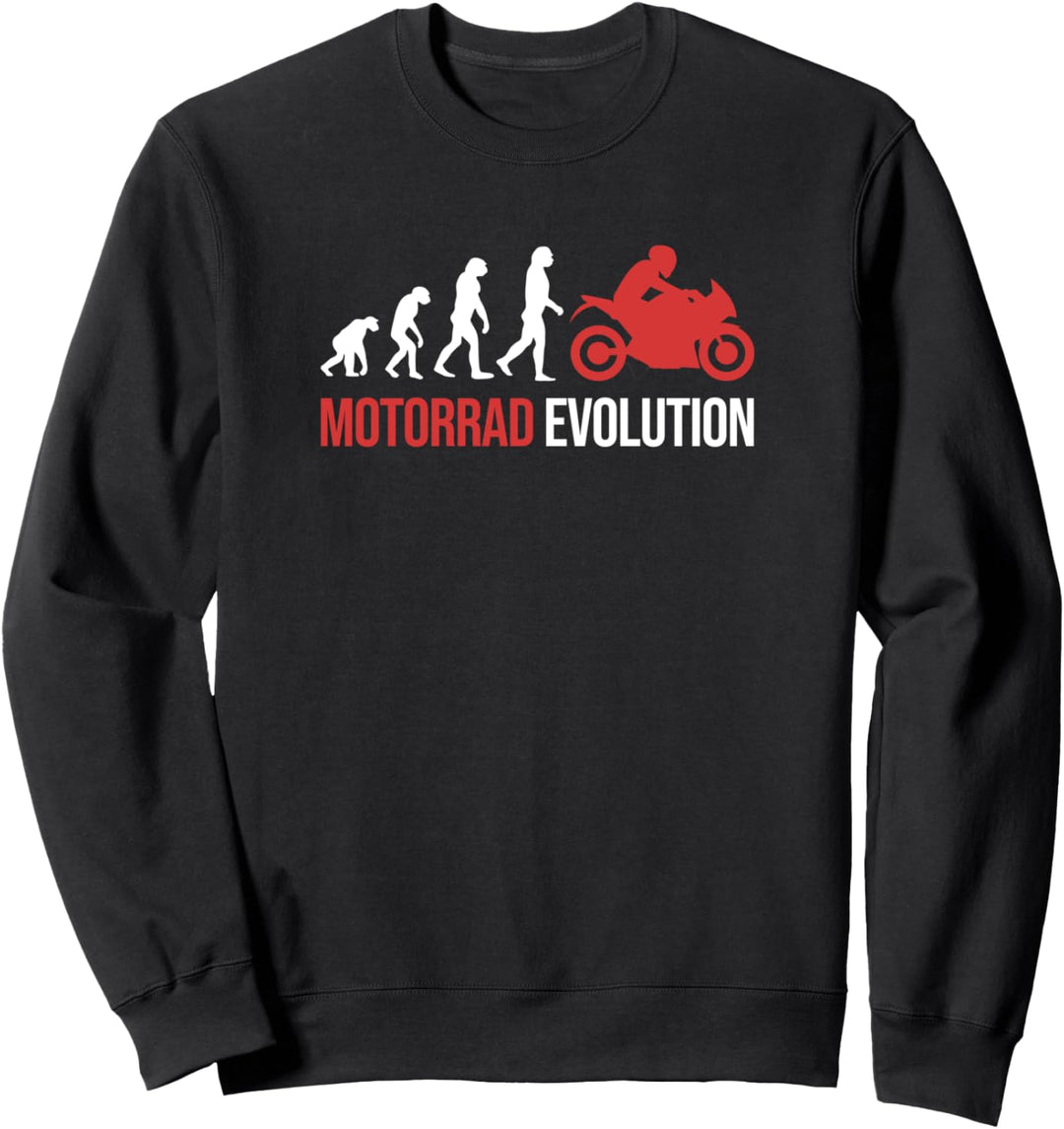 Motorradfahrer Evolution Motorrad Sweatshirt