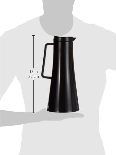 Bodum BISTRO Thermoskanne (Isoliert, Knopfdruckmechanismus, 1,1 liters) schwarz, Schwarz