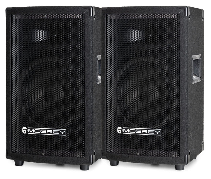 McGrey Paar TP-8 Lautsprecher Boxen (2 Stück DJ- und Partyboxen, 8" Woofer, 300W, Passiv, 2-Wege Sys