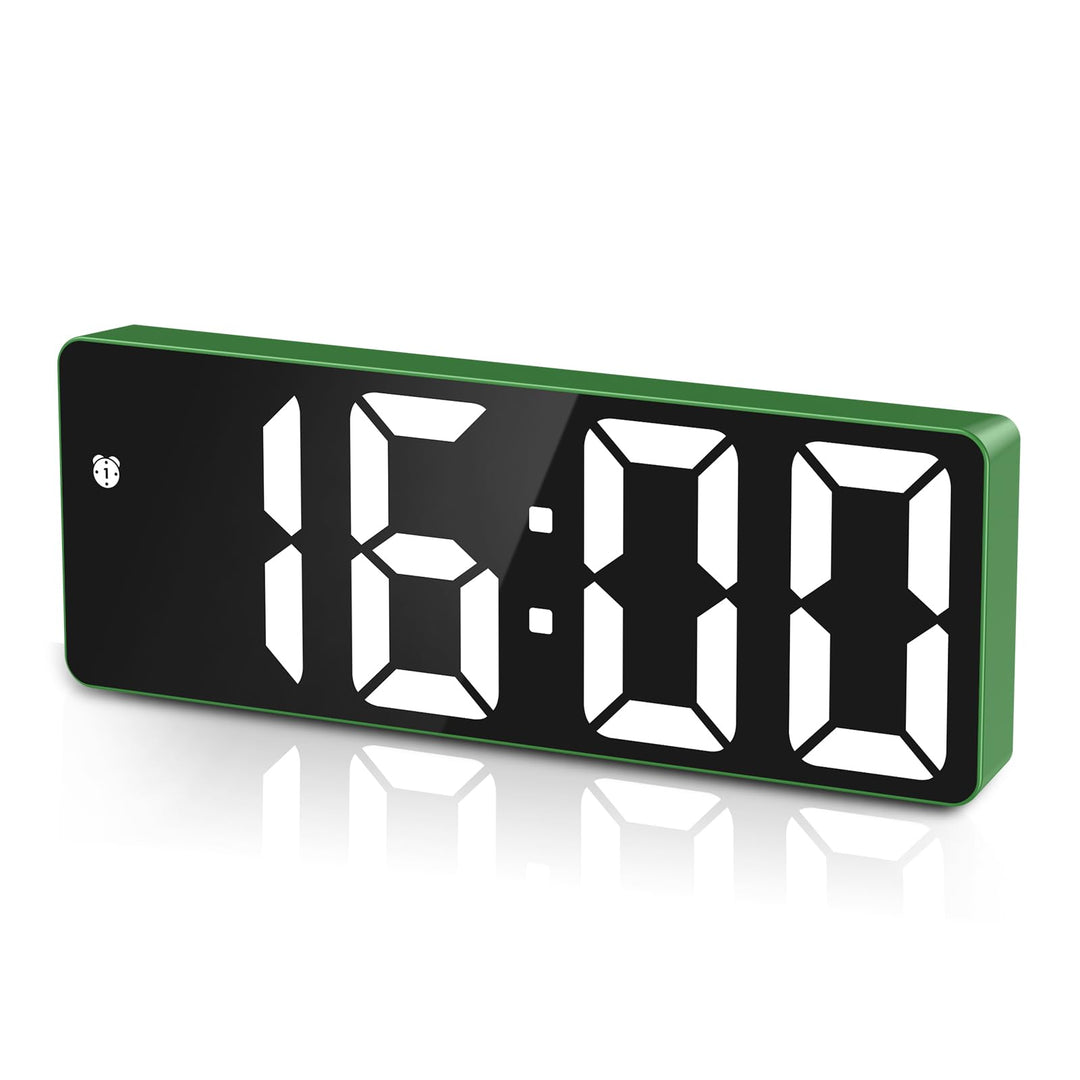 Wecker Digitale, LED-Uhr, elektronische Tischuhr mit Temperaturanzeige, Reisewecker, einstellbare He