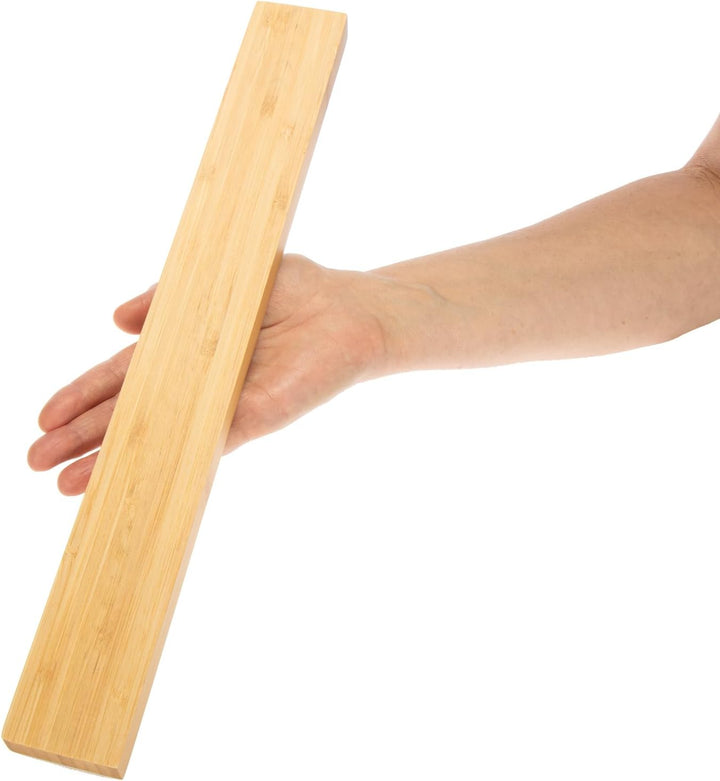 Magnetische Messer-Leiste aus Bambus - 40 cm langer Magnethalter für Messer und mehr zur Wandbefesti